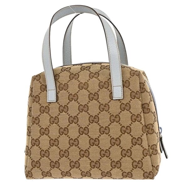Gucci Beige Blue GG Handbag - Picture 2 of 10
